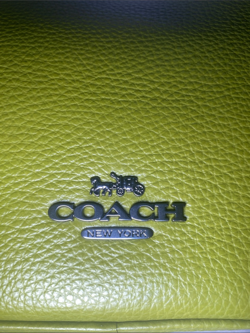 NWT Coach Kailey in Bright Olive Green Pebbled Leather🫒 - Picture 6 of 10